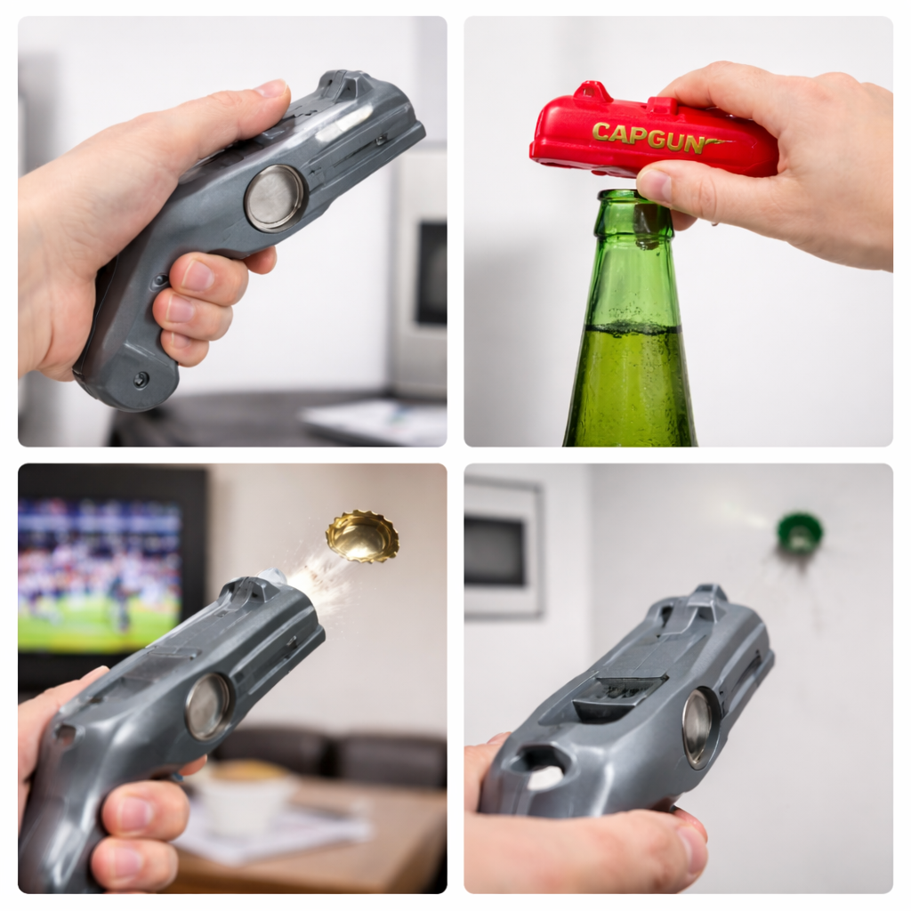 CapGun Flaschenöffner – Öffnet Flaschen in Sekunden